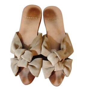 Chelsey Knot Suede Slip On Sandal By James Women’s Size 7